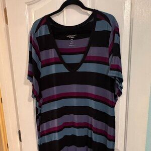 Torrid Super Soft Striped Knit Dress Size 3 New